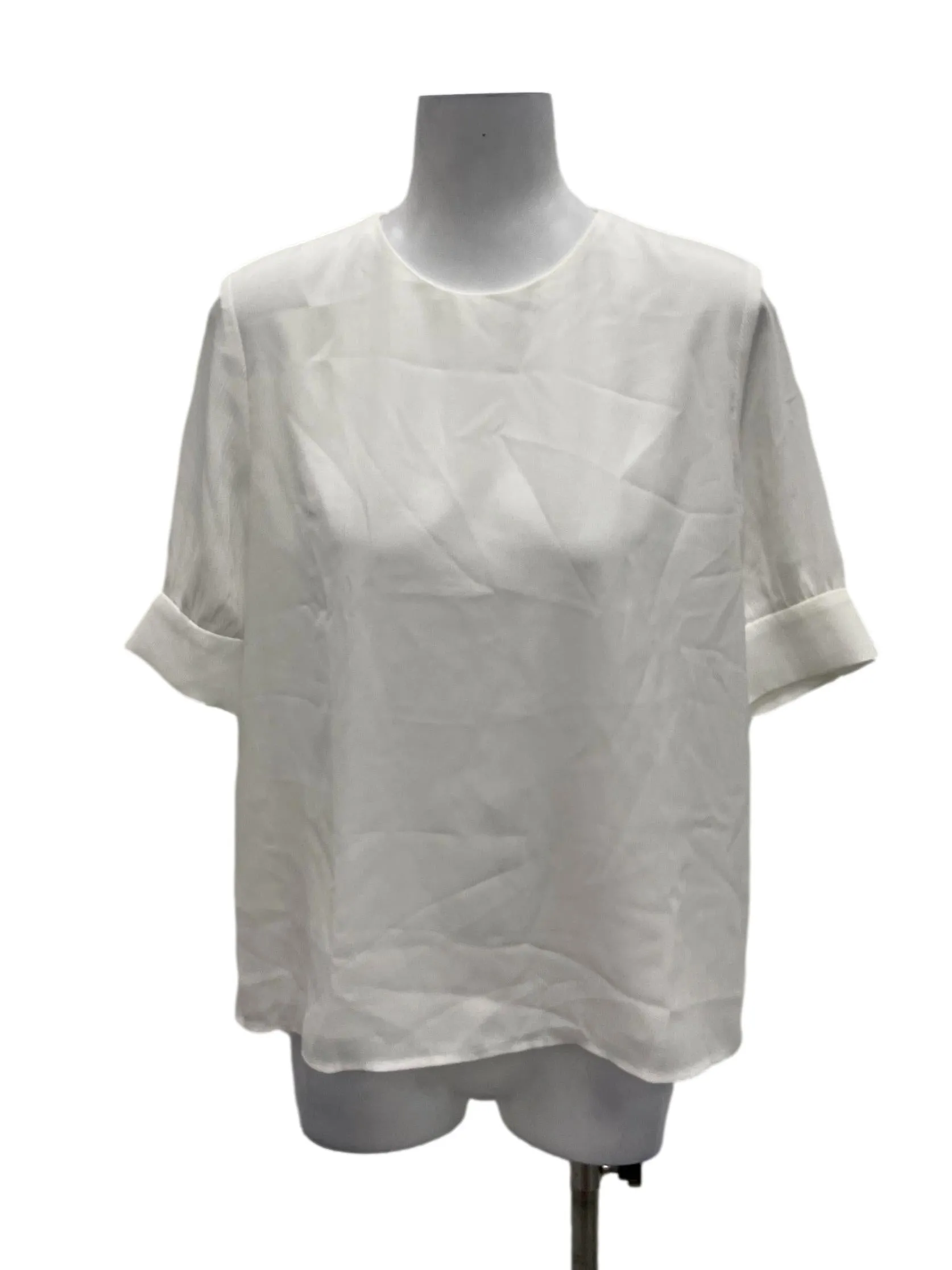 White Roundneck Blouse OSN