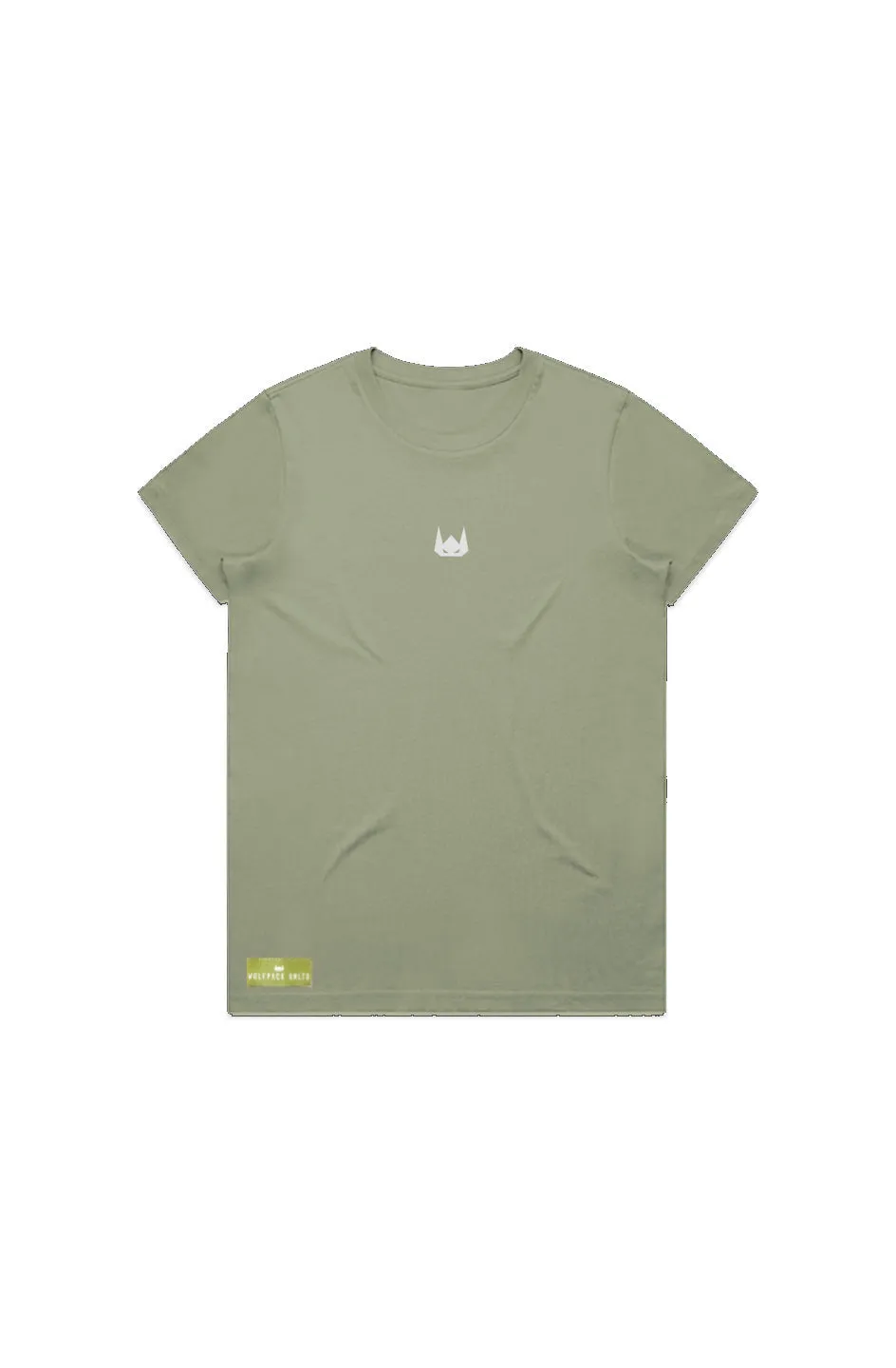WOLFPACK UNLTD WOMEN'S "STATEMENT"  PREMIUM MIDWEIGHT TEE S/S | PISTACHIO