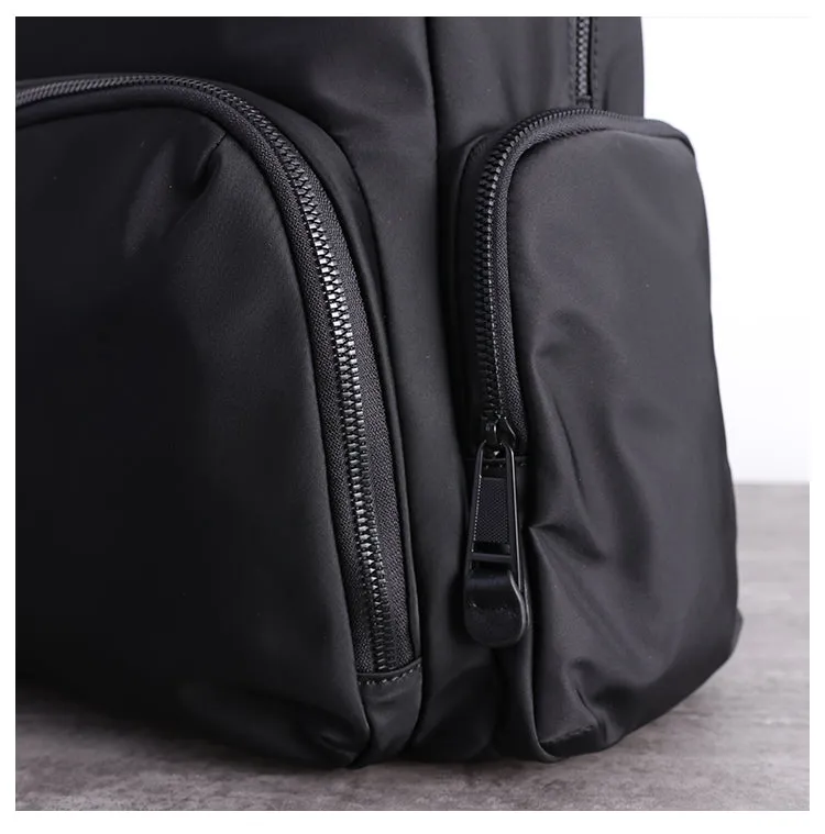 Womens Nylon Laptop Backpack Best Travel Backpack Bag Nylon Black School Rucksack for Ladies