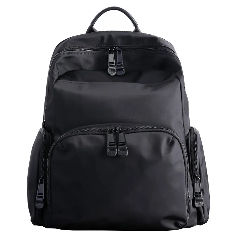 Womens Nylon Laptop Backpack Best Travel Backpack Bag Nylon Black School Rucksack for Ladies