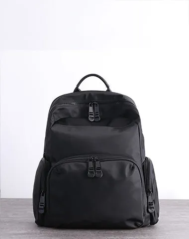 Womens Nylon Laptop Backpack Best Travel Backpack Bag Nylon Black School Rucksack for Ladies