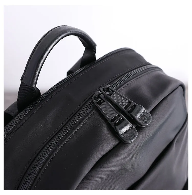 Womens Nylon Laptop Backpack Best Travel Backpack Bag Nylon Black School Rucksack for Ladies