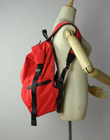 Womens Nylon Large Backpack Bag Dark Gray Nylon Travel Backpack School Rucksack for Ladies