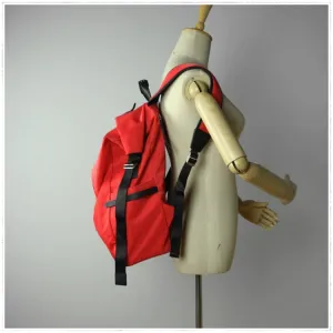 Womens Nylon Large Backpack Bag Dark Gray Nylon Travel Backpack School Rucksack for Ladies