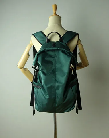 Womens Nylon Large Backpack Bag Dark Gray Nylon Travel Backpack School Rucksack for Ladies