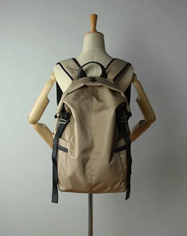 Womens Nylon Large Backpack Bag Dark Gray Nylon Travel Backpack School Rucksack for Ladies
