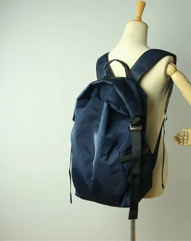 Womens Nylon Large Backpack Bag Dark Gray Nylon Travel Backpack School Rucksack for Ladies