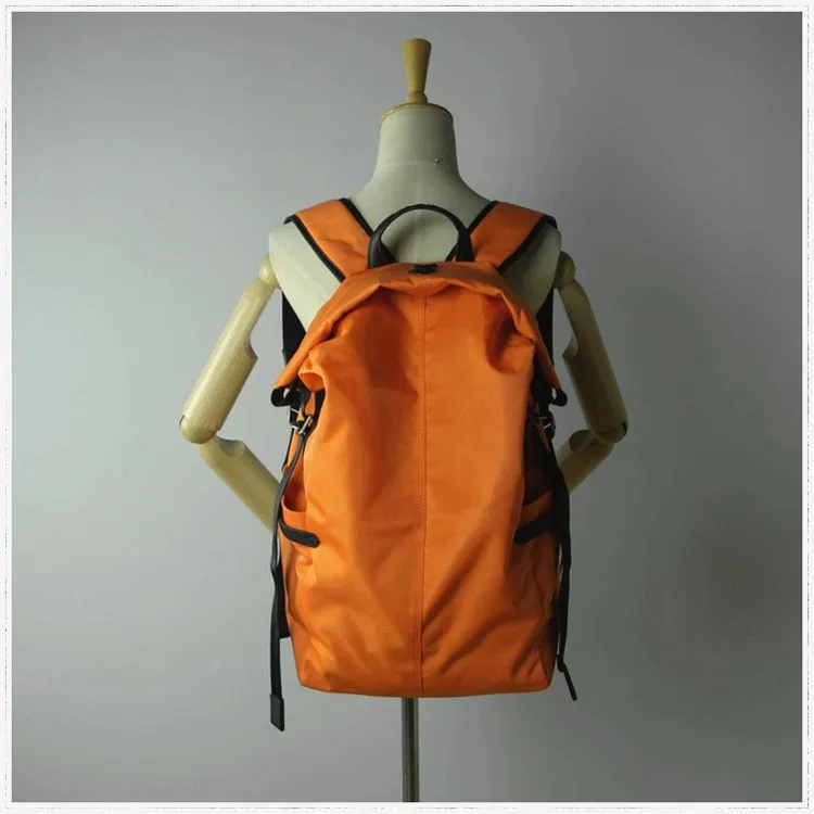 Womens Nylon Large Backpack Bag Dark Gray Nylon Travel Backpack School Rucksack for Ladies