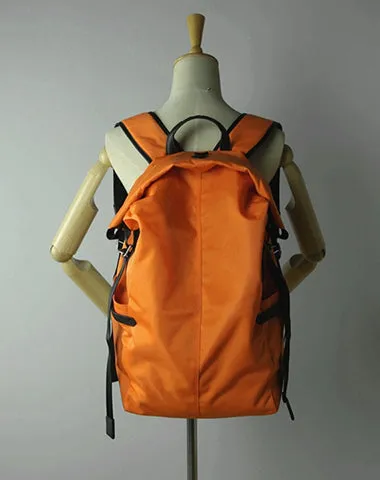 Womens Nylon Large Backpack Bag Dark Gray Nylon Travel Backpack School Rucksack for Ladies