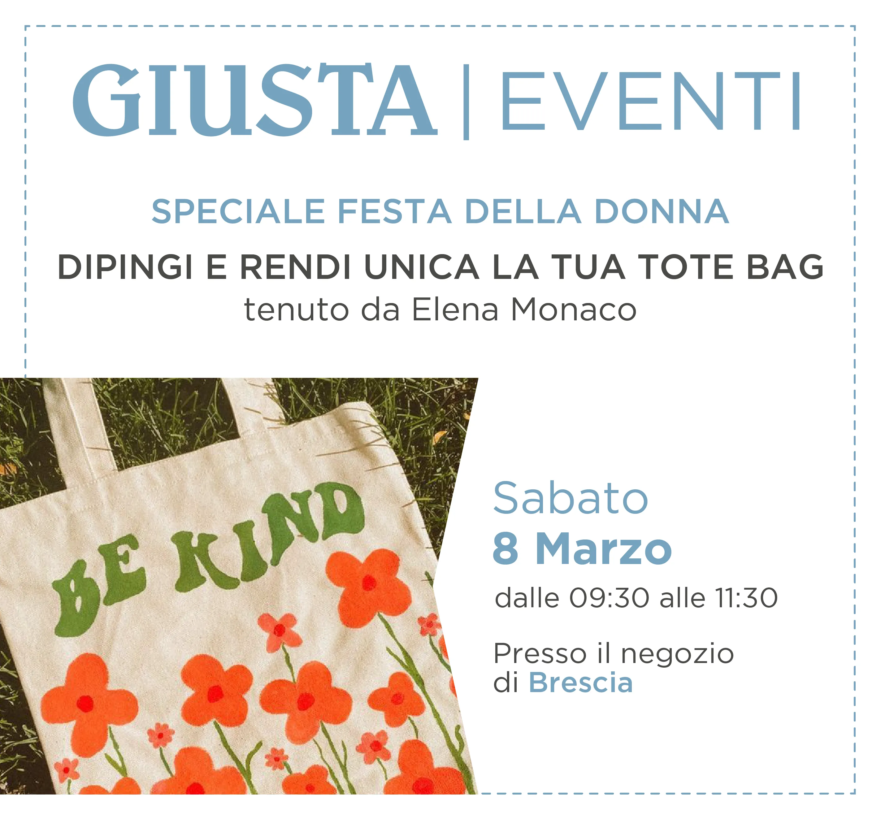Workshop Pittura - Speciale Festa della Donna </i></br><span style="color: #C13F32">Sabato 8 Marzo 2025 </span></br><span style="font-weight: 200">Negozio di Brescia</span>