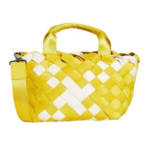 Woven Mini Tote - Ochre Stripe