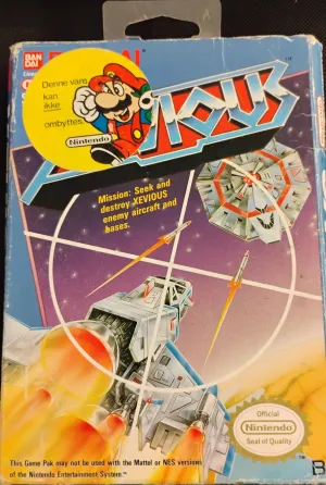 Xevious i æske (EEC) (U. manual) (Slidt æske)