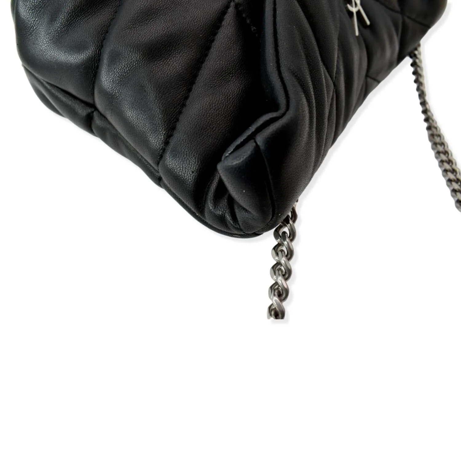 YVES SAINT LAURENT Mini Loulou Puffer Leather Crossbody Bag Black - Hot Deals