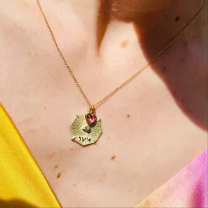 Zahava Heirlooms Reversible Pink Tourmaline and Diamond Byrdie Heart Pendant