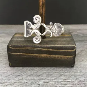 'Zephyr' Premium Swirled Fork Bracelet