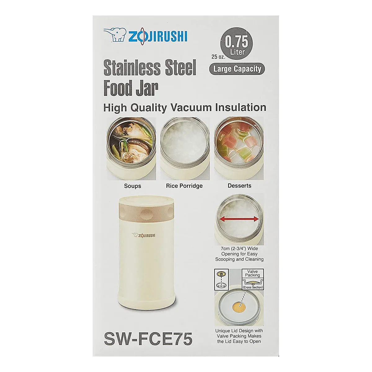 Zojirushi Stainless Steel Vacuum Food Jar - 25oz